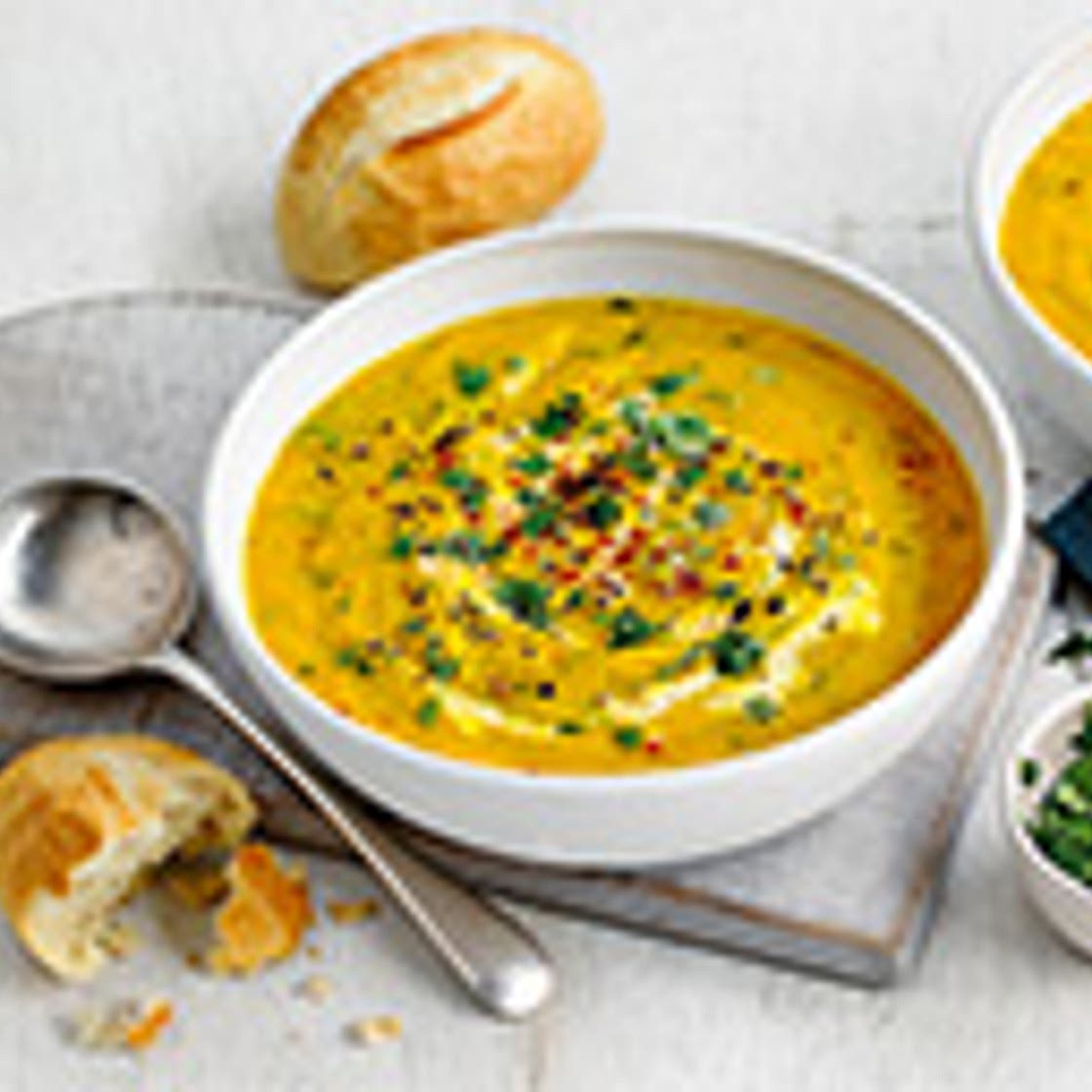 Ben's mum's 'warming' carrot and coriander soup