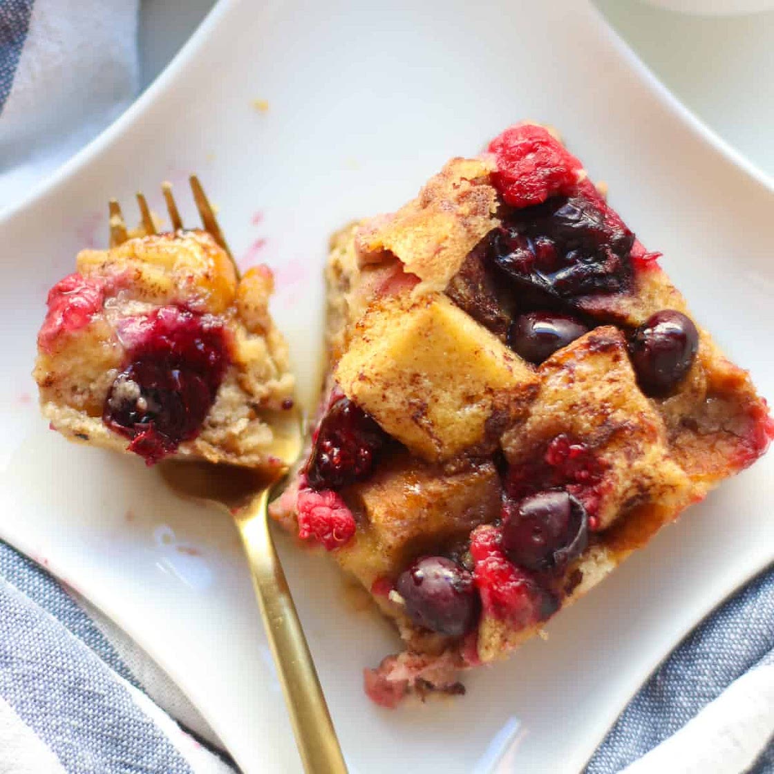 Baked Brioche French Toast Casserole