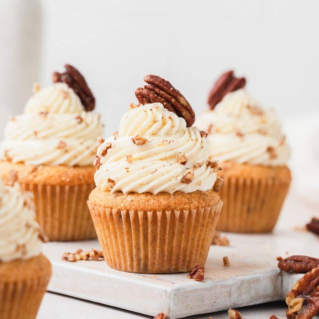 Brown Butter Pecan Cupcakes