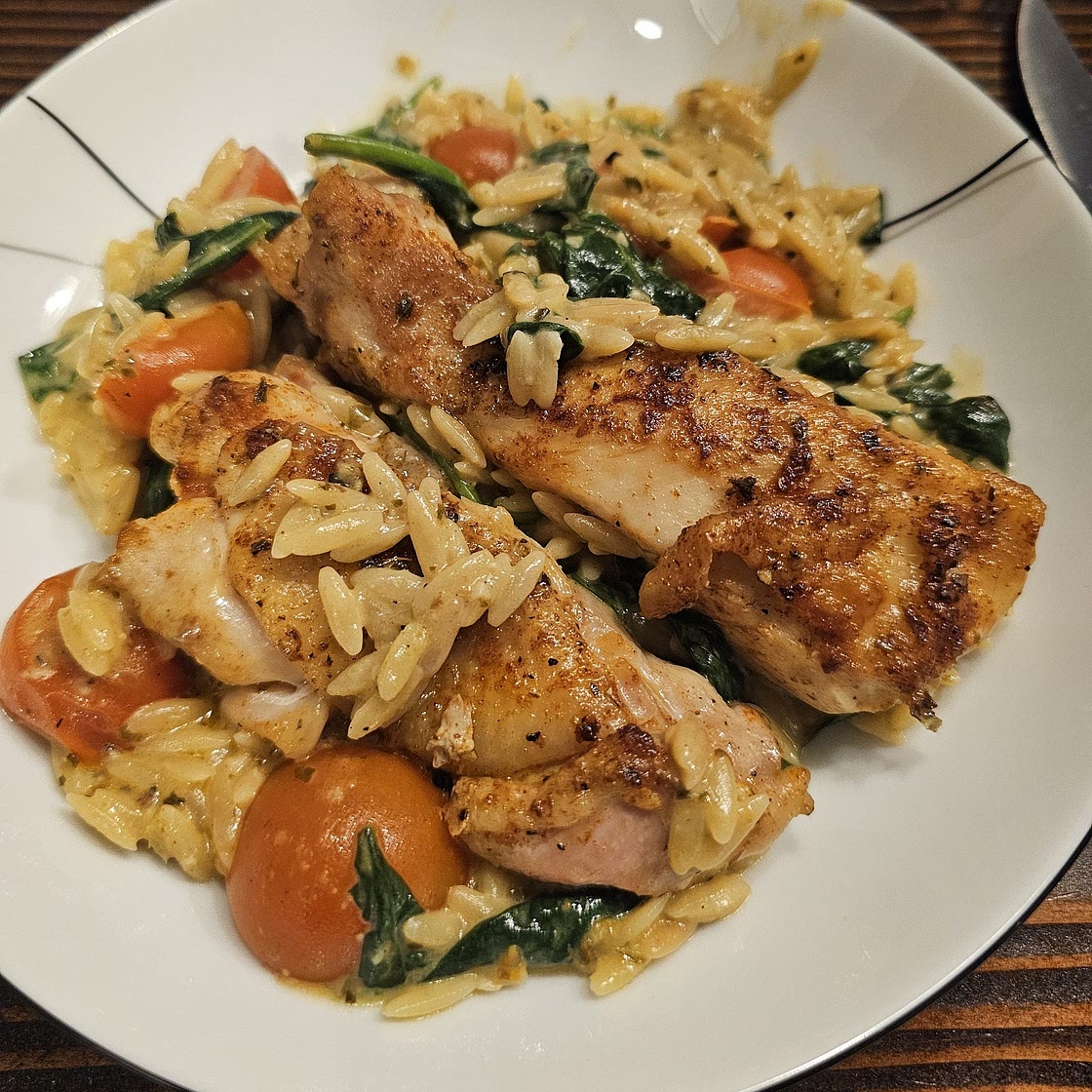 Chicken Orzo (30-Minutes, One-Pan)
