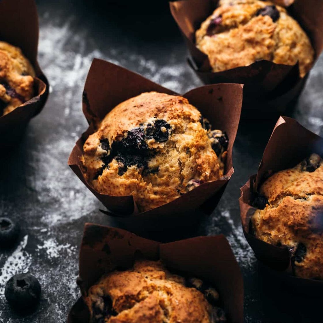 Vegan Blueberry Muffins