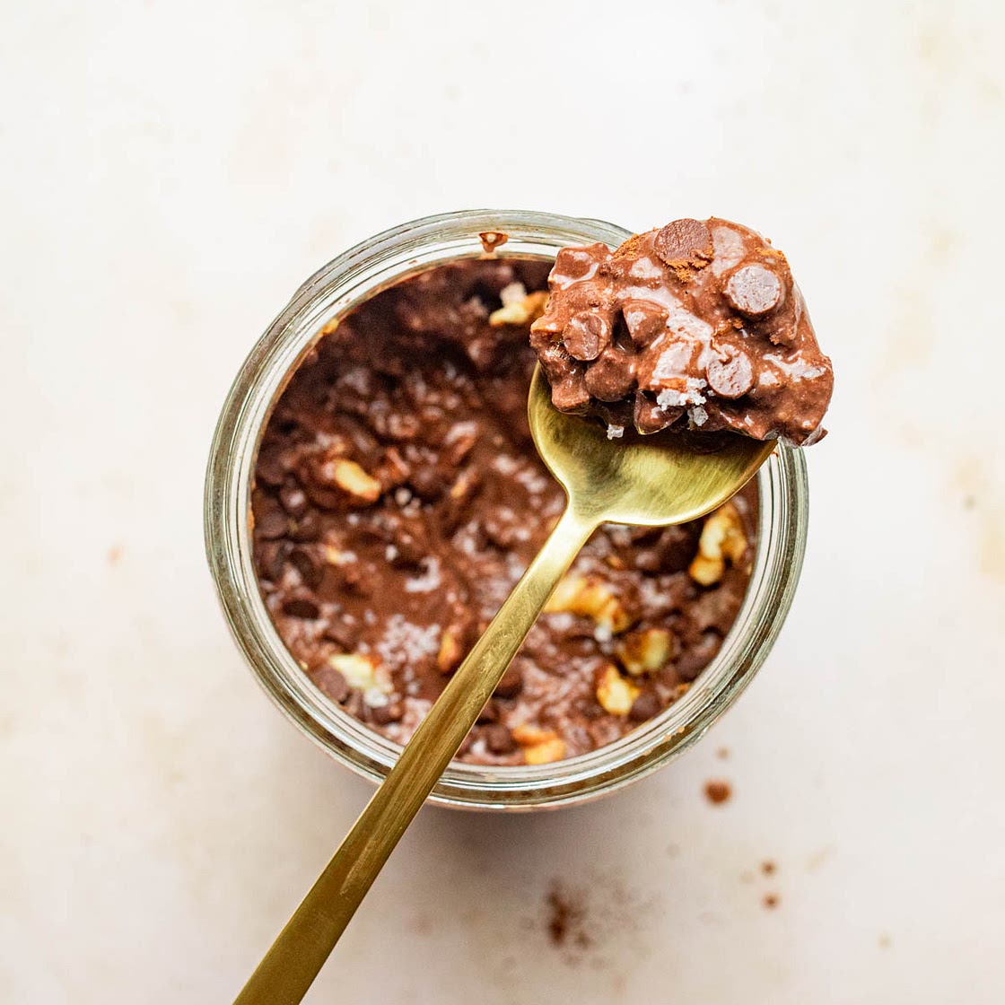 5 Minute Brownie Batter Overnight Oats