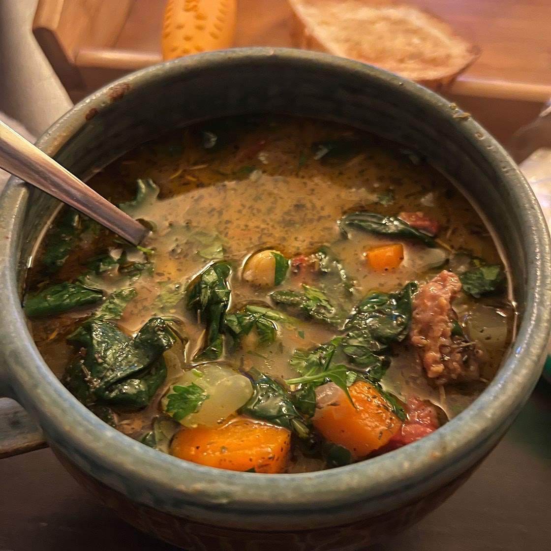 Creamy Tuscan White Bean Lemon Soup