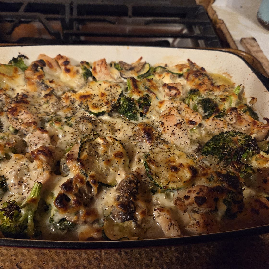 Creamy Dijon Chicken & Vegetable Bake