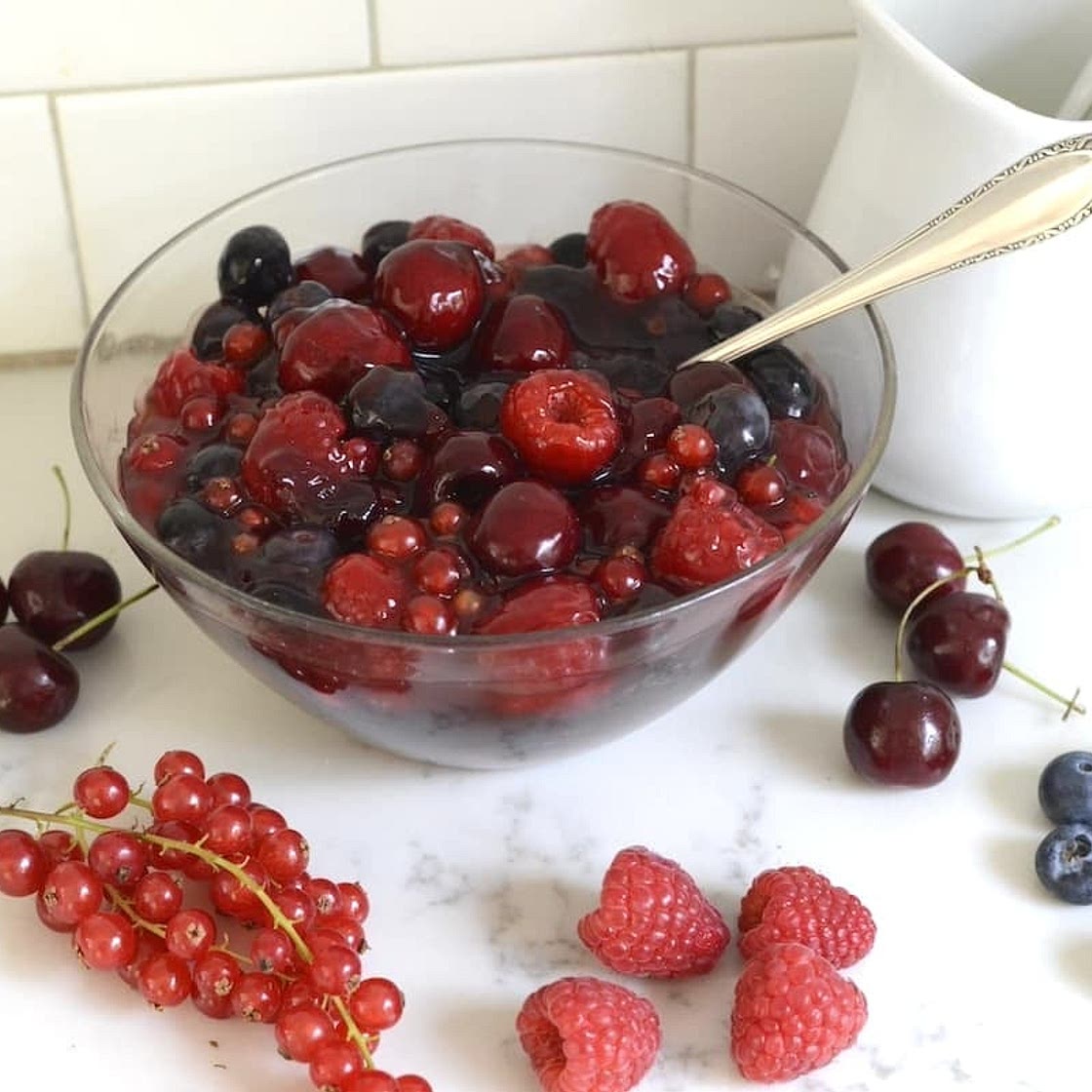 German Red Berry Pudding | Rote Grütze