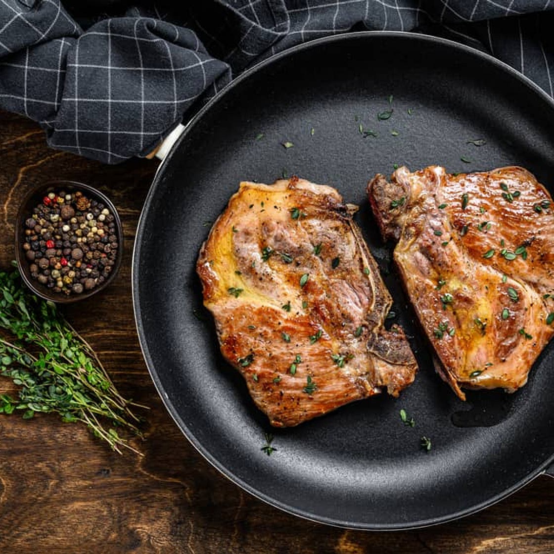 Oven Cooked Pork Steak