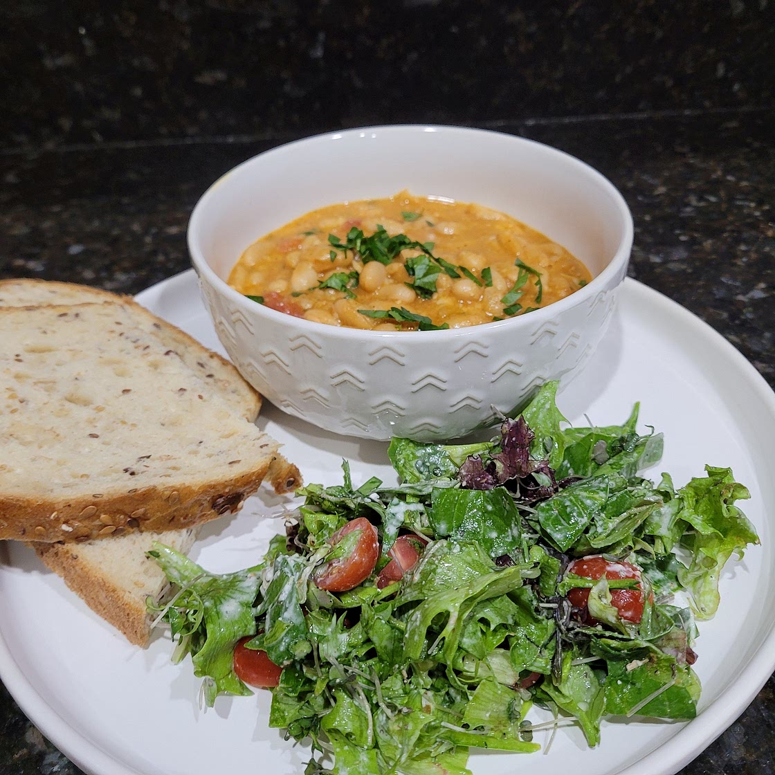 Garlic Parmesan White Beans