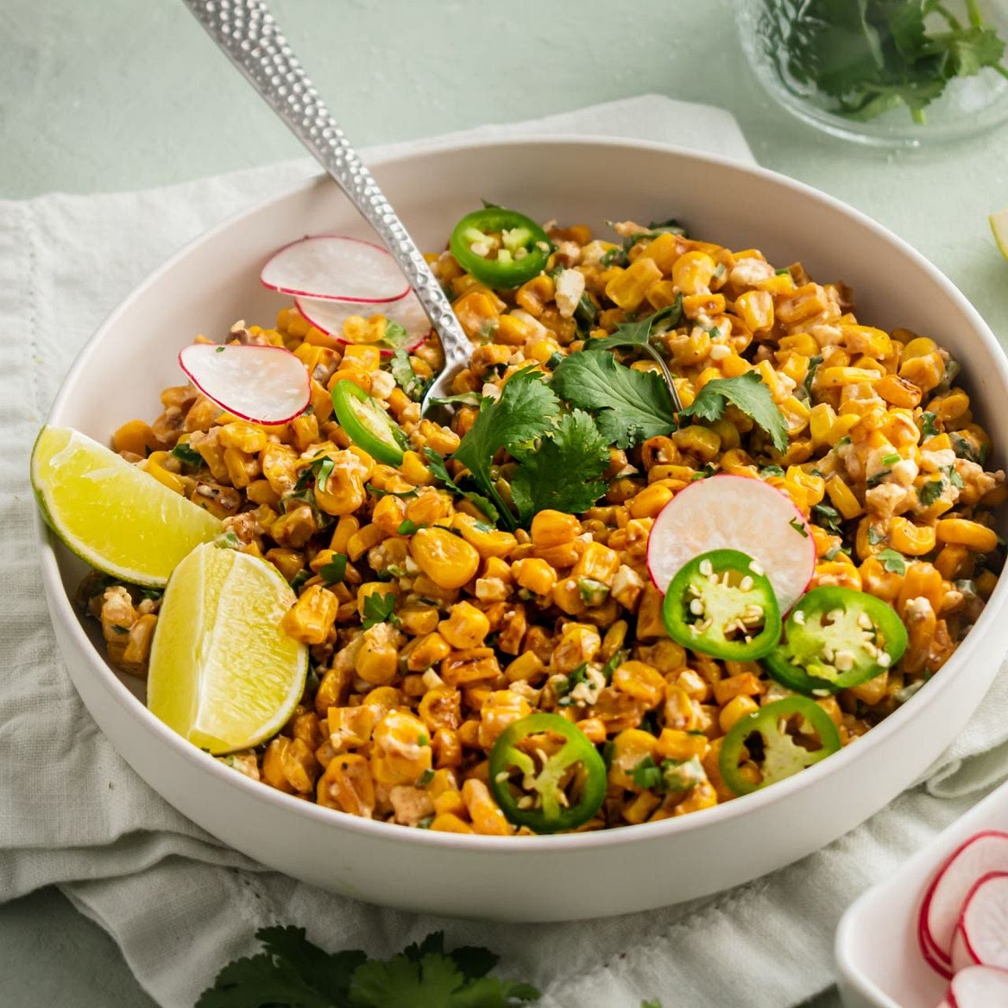 Healthy Mexican Street Corn Salad