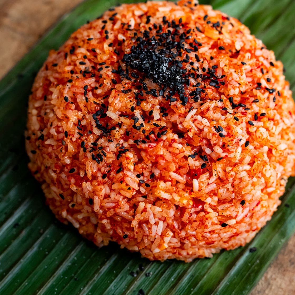 Homemade Xoi Gac (Vietnamese Red Sticky Rice)