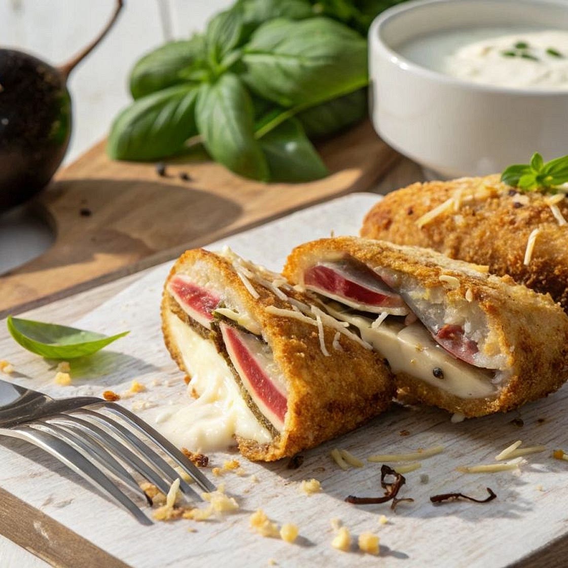 Berenjenas Rebozadas a la Milanesa Crujientes en Freidora de Aire