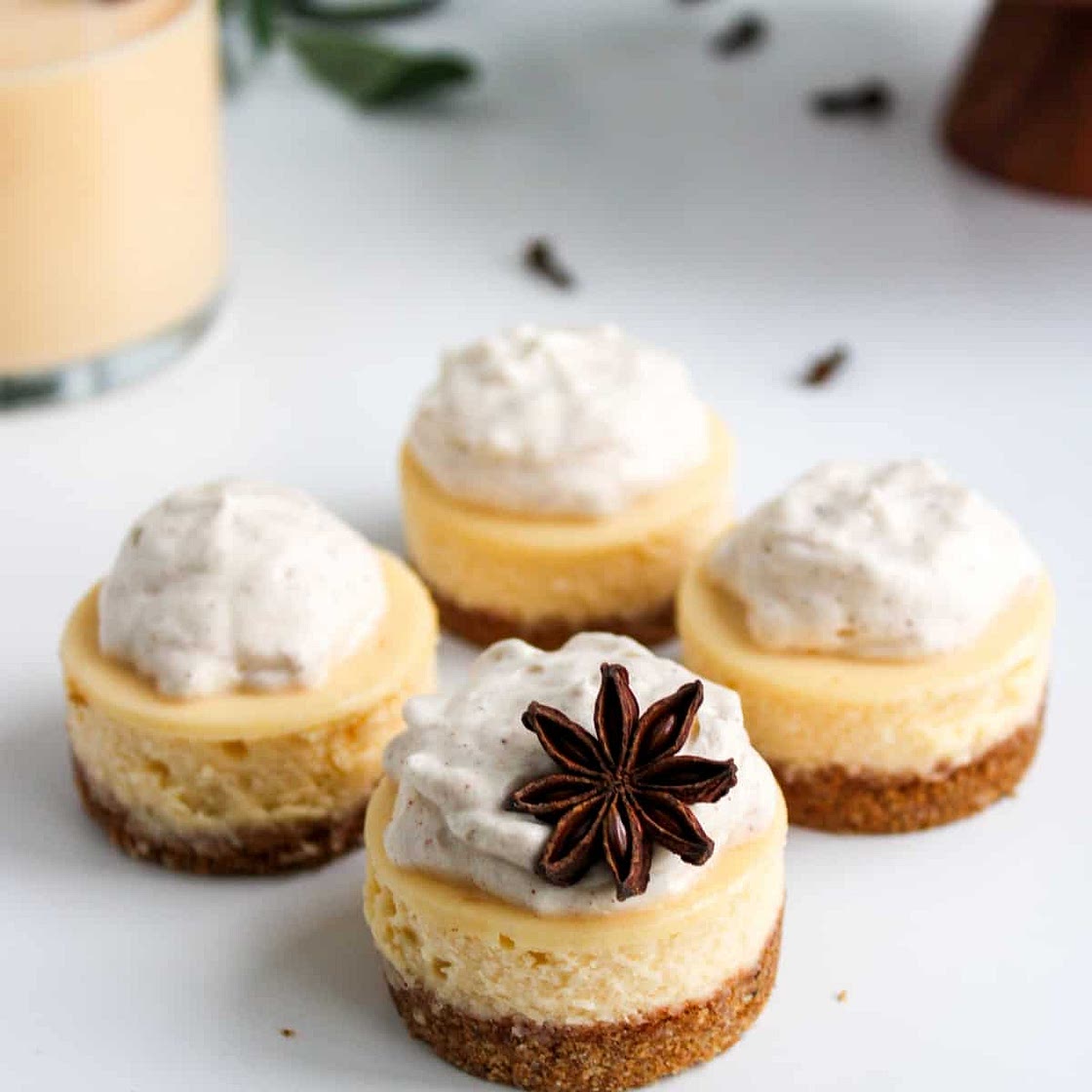 Rompope Cheesecake Bites