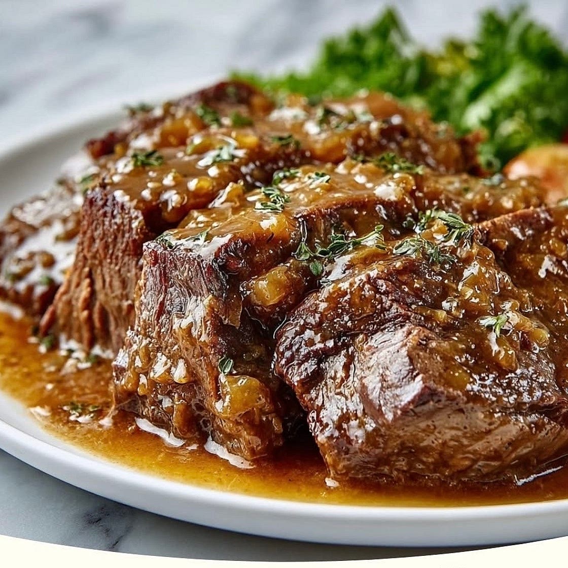 Crockpot Maple Dijon Beef Chuck