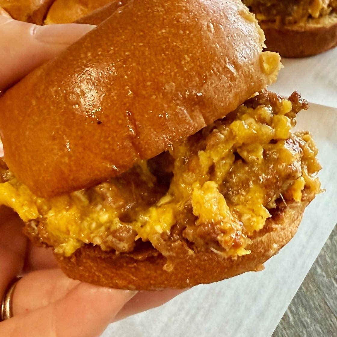 Chorizo Sloppy Joe Breakfast Sliders
