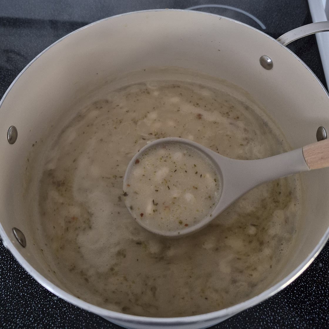 Easy Rosemary Garlic White Bean Soup