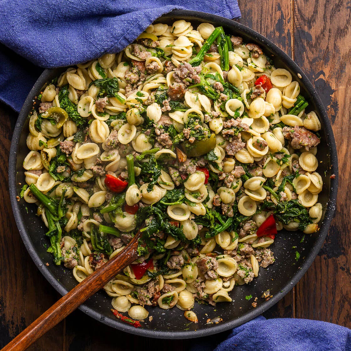 Orecchiette with Sausage and Broccoli Rabe
