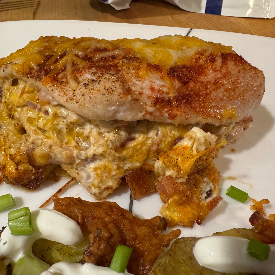 Cream Cheese and Bacon Stuffed Chicken Breast