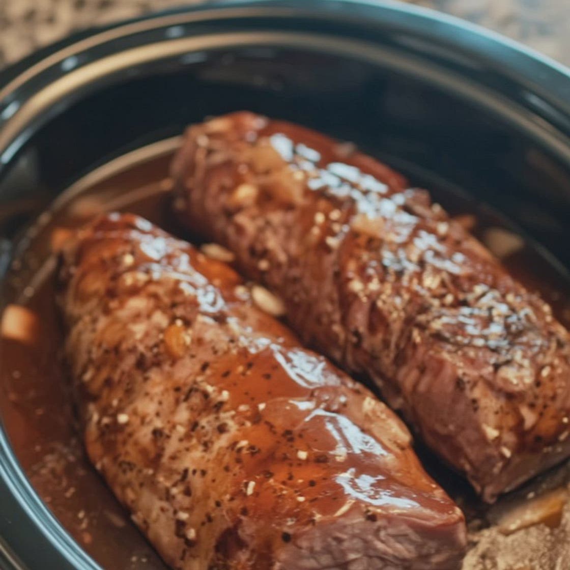 Slow Cooker Maple Dijon Pork Tenderloin: The Christmas Showstopper