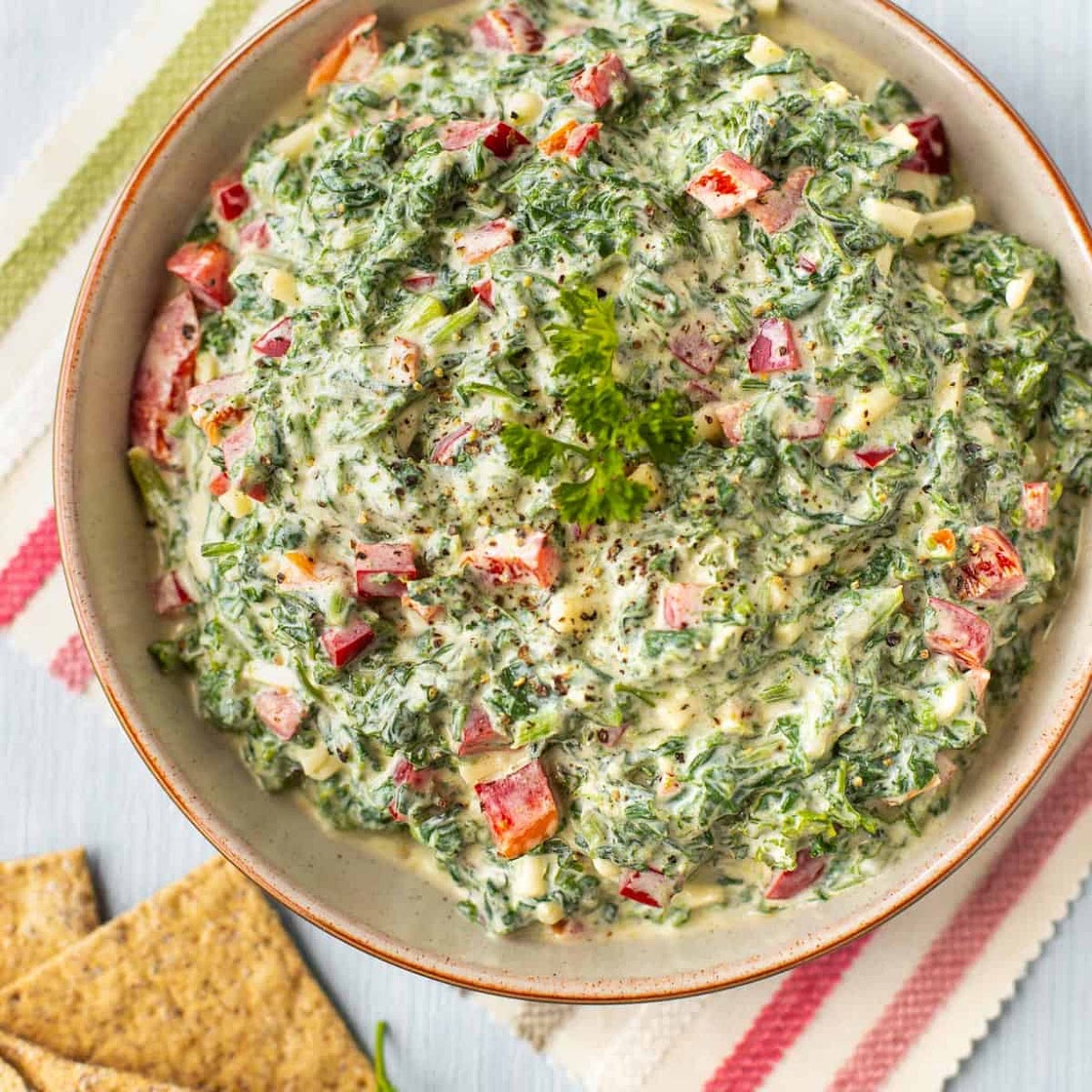 Cold Spinach Dip (with Greek Yogurt)