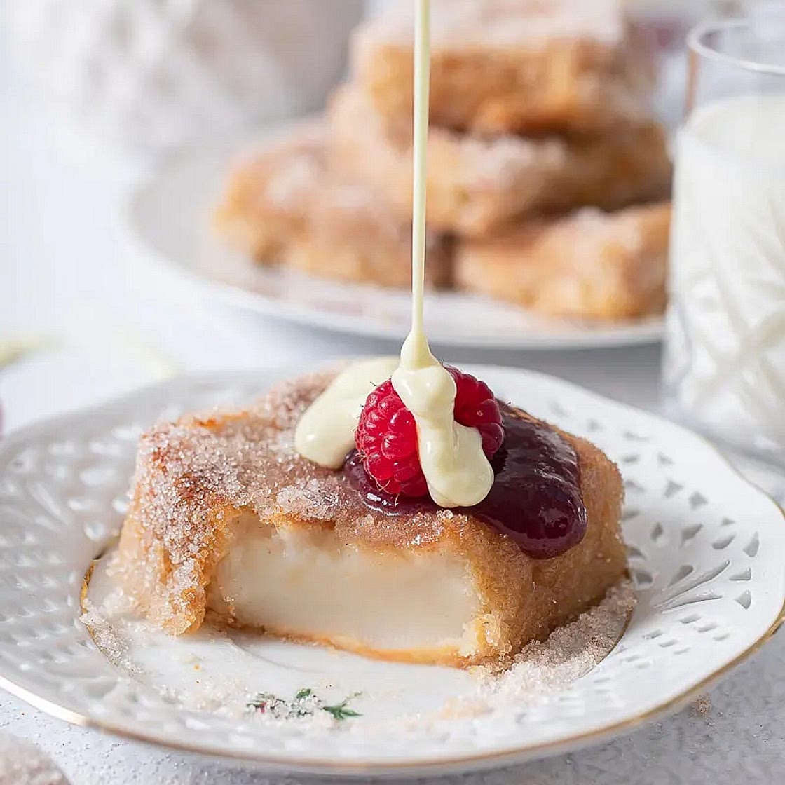 Latte dolce fritto  (gebackene süße Creme)