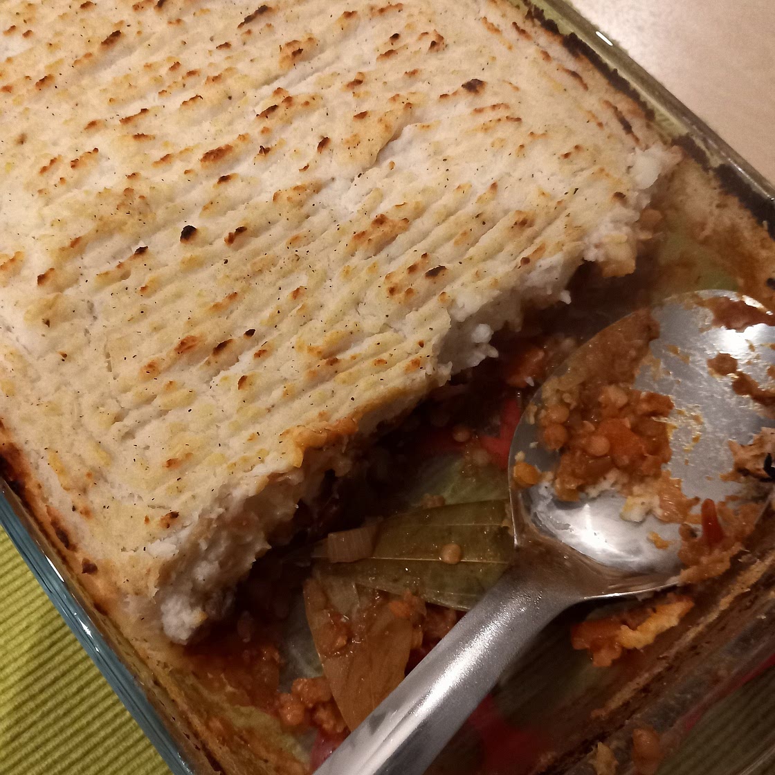 Celeriac vegan shepherd's pie