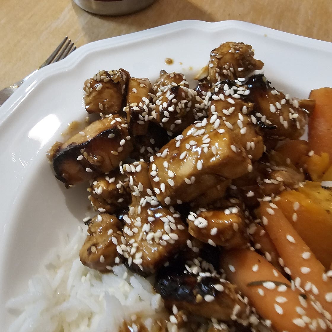 Air Fryer Asian-Glazed Boneless Chicken Thighs
