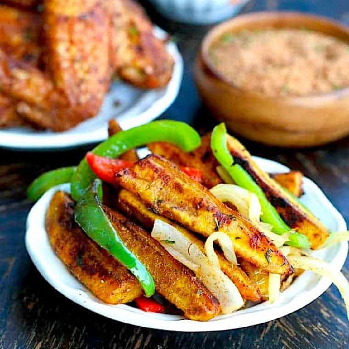 Roast Jerk Plantains