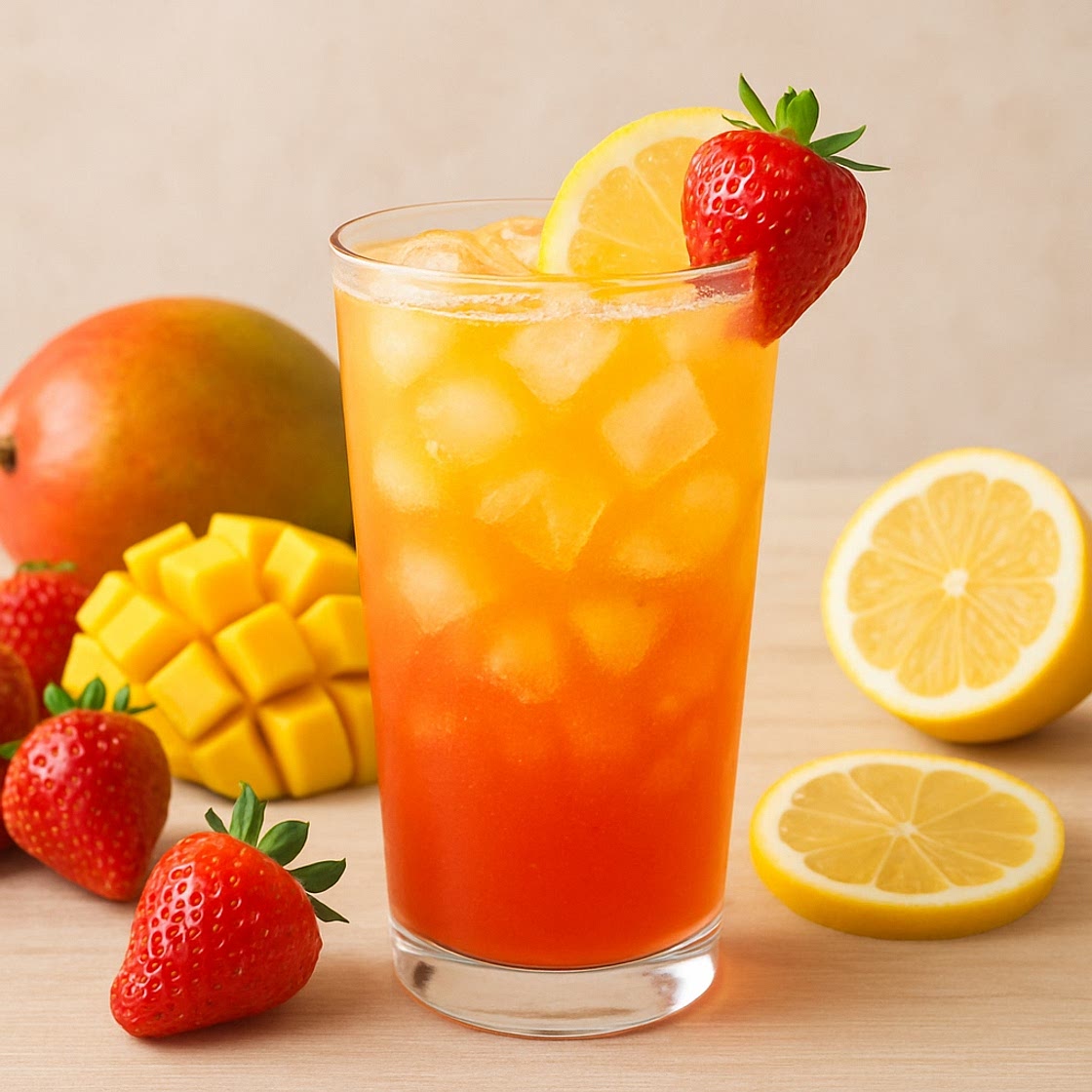 Mango Strawberry Lemonade
