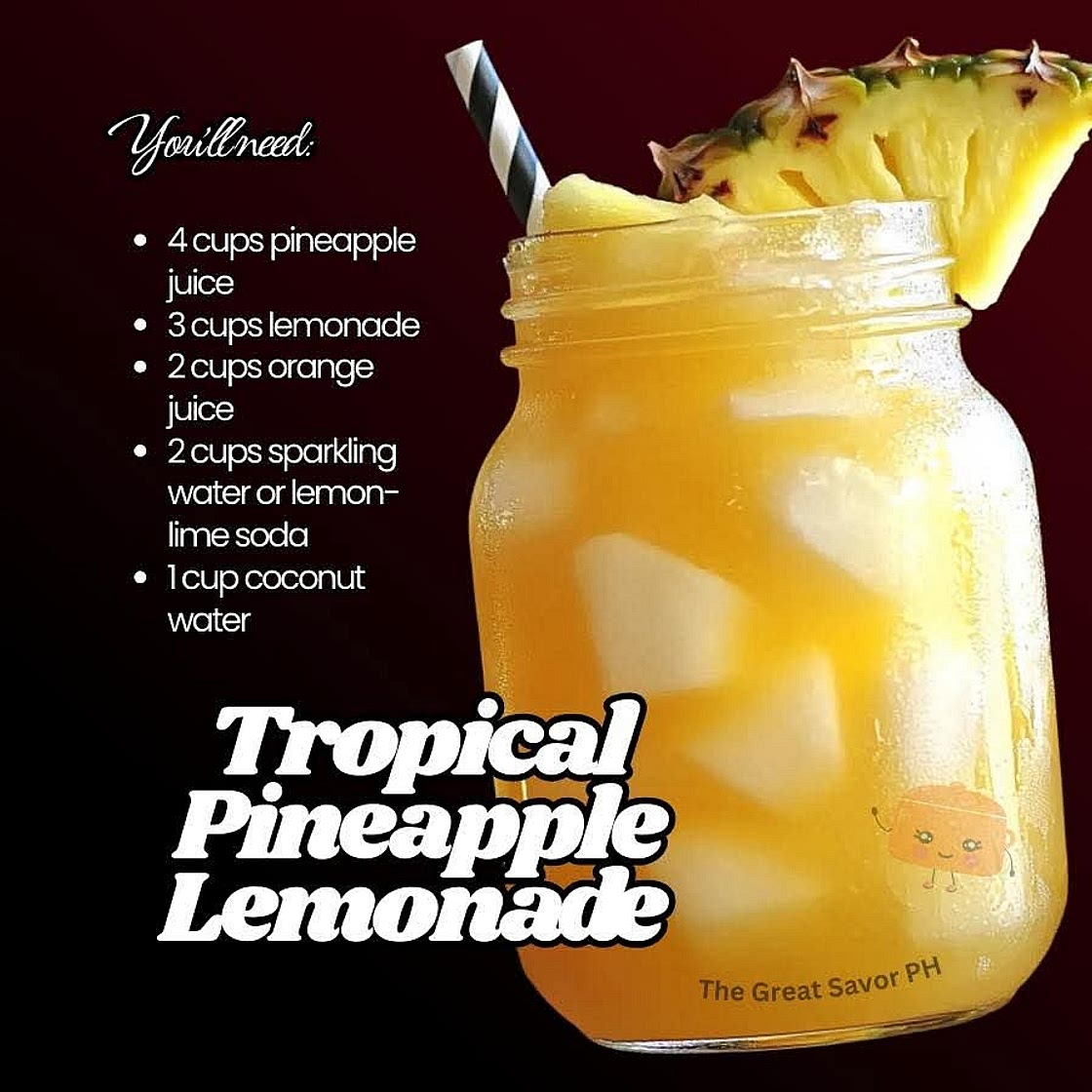 Tropical Pineapple Lemonade