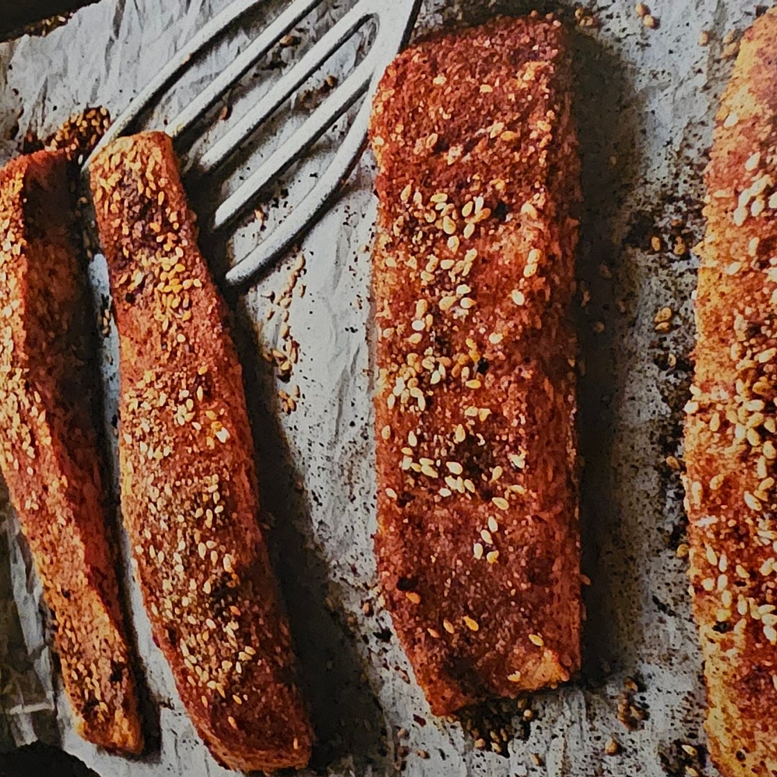 Sesame & spice roasted salmon
