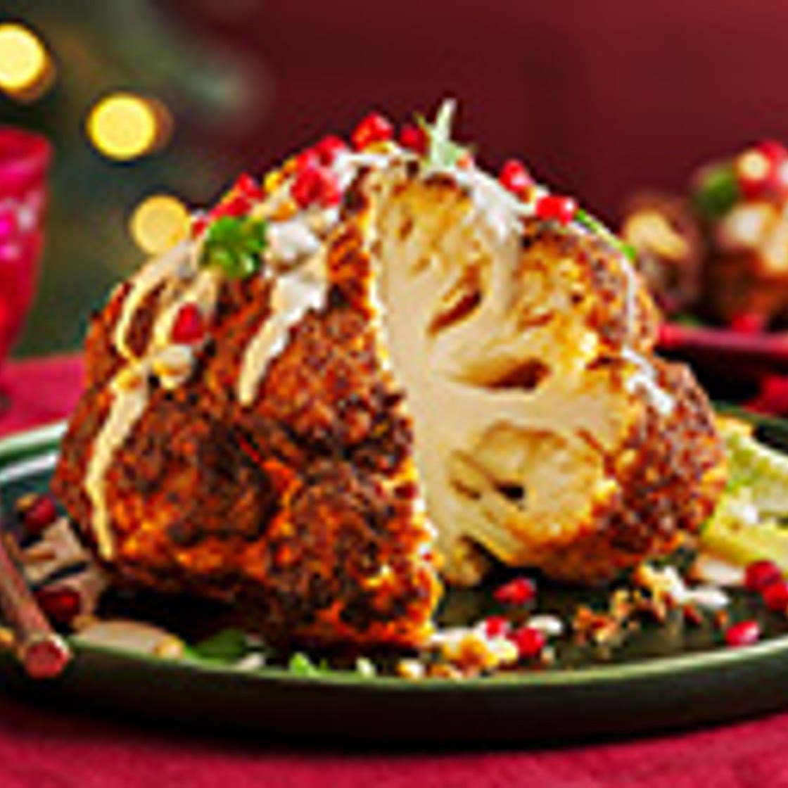 Middle Eastern-style roasted cauliflower