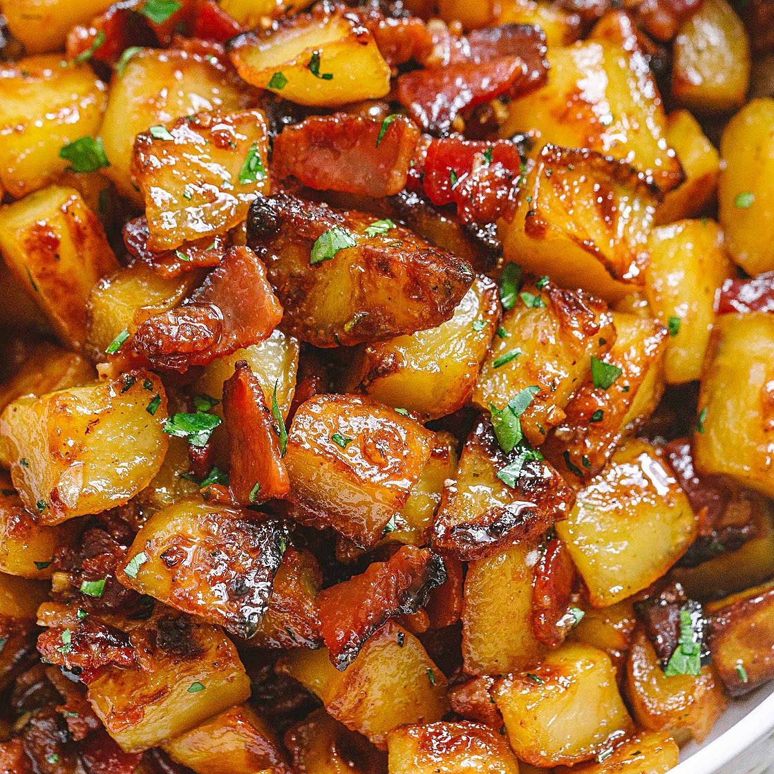 Honey Bacon Roasted Potatoes
