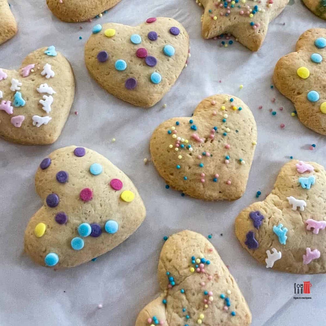 Air Fryer Sugar Cookies Eggless