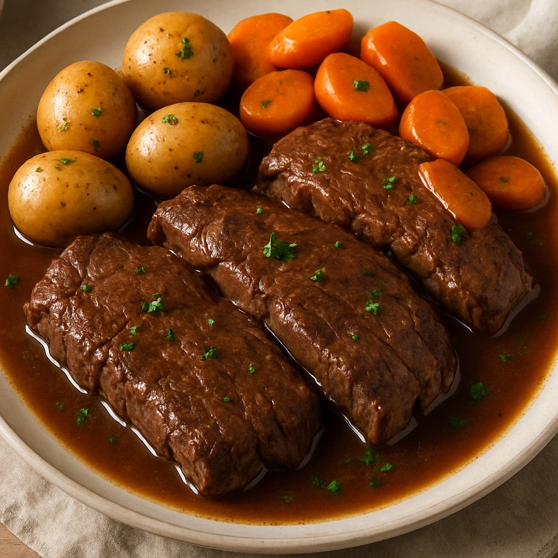 Crockpot Beef (Tender Slow-Cooked Steaks)