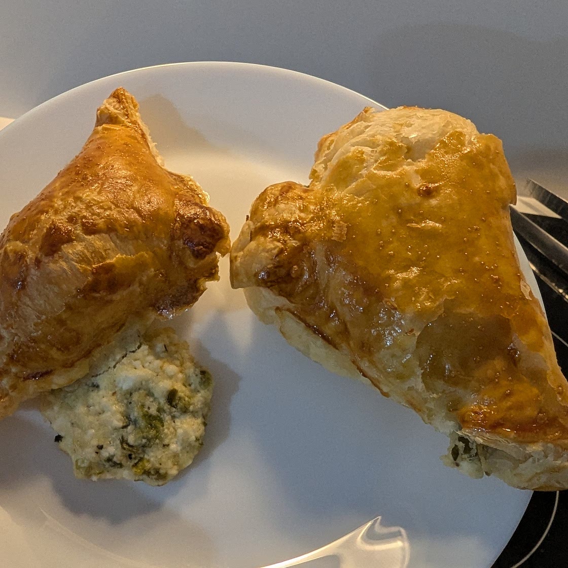 Spicy Chile Feta Puff Pastry Drizzled with Honey