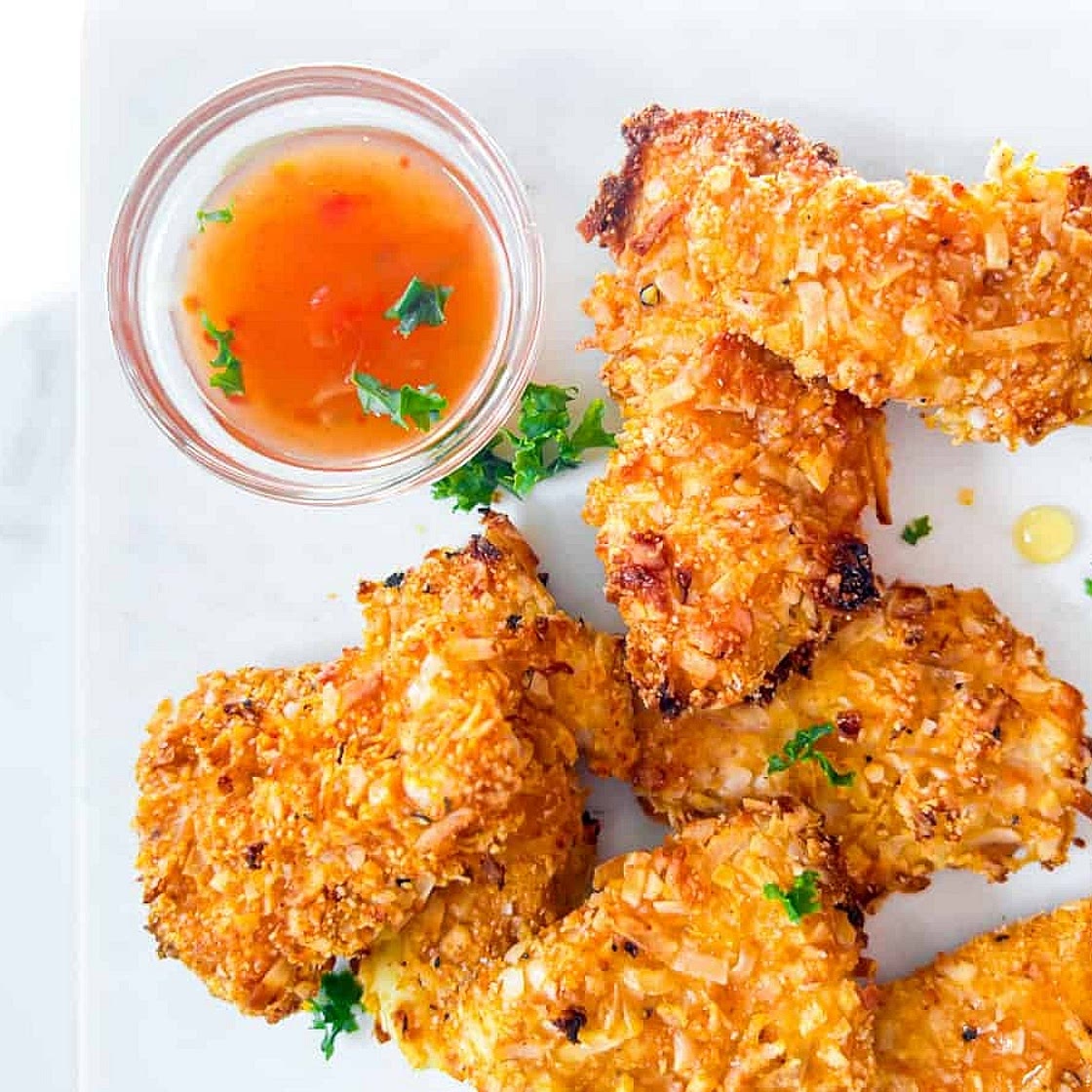 Healthy Coconut-Crusted Chicken Tenders