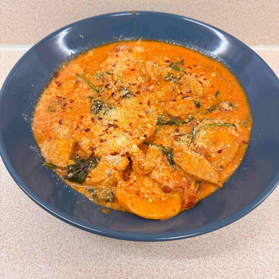 Instant Pot Creamy Chicken Ravioli