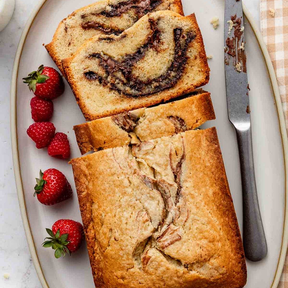 Nutella Swirl Pound Cake