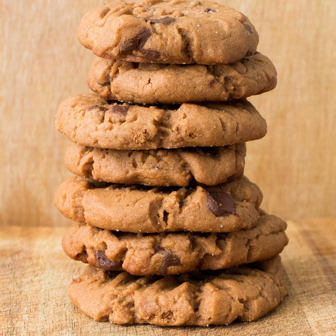 Chunky Chocolate Chip Peanut Butter Cookies
