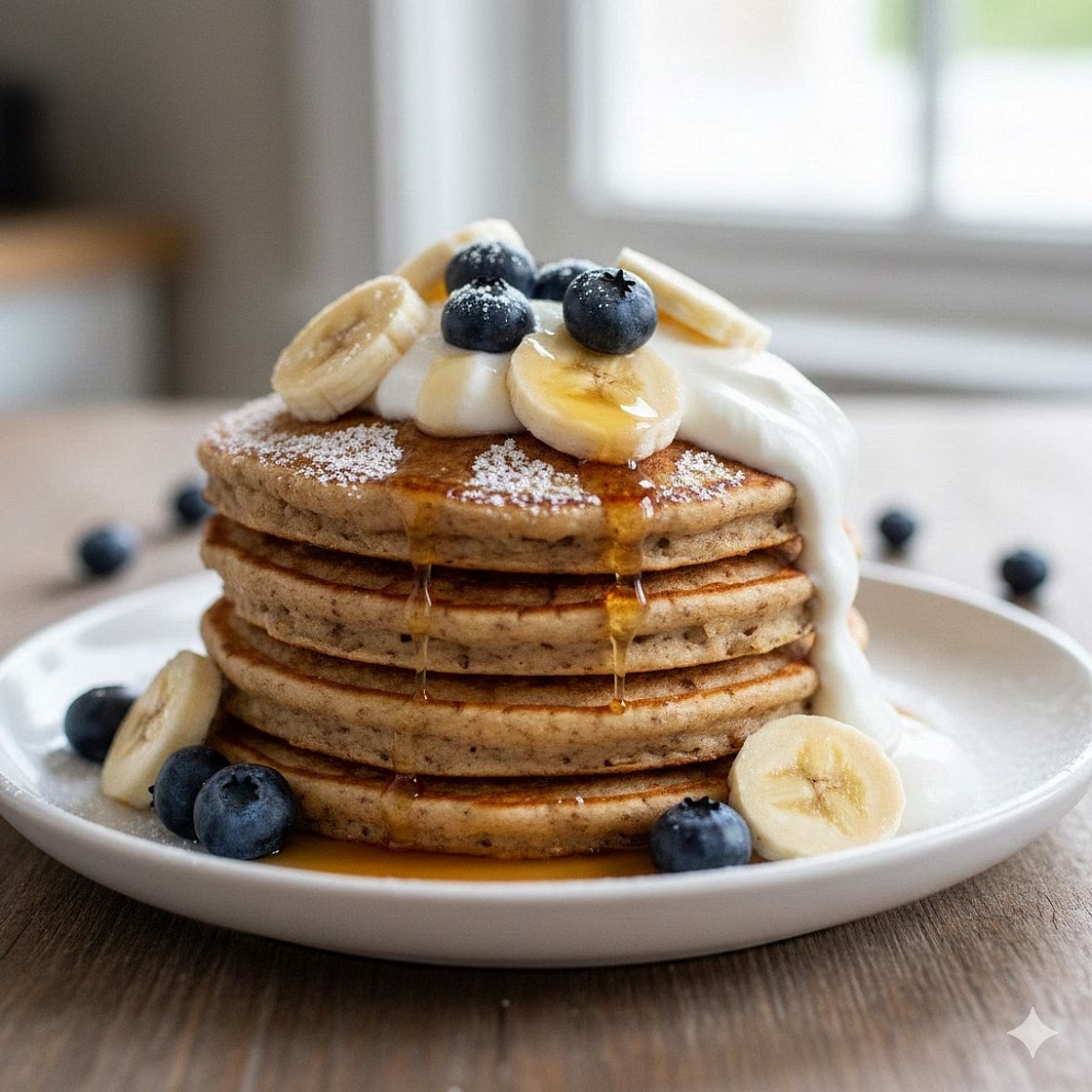 Banana Protein Pancakes