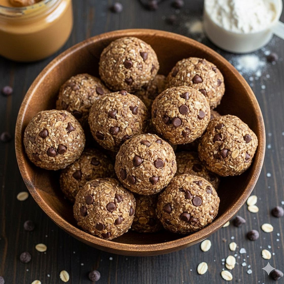 PBfit Chocolate Chip Protein Balls