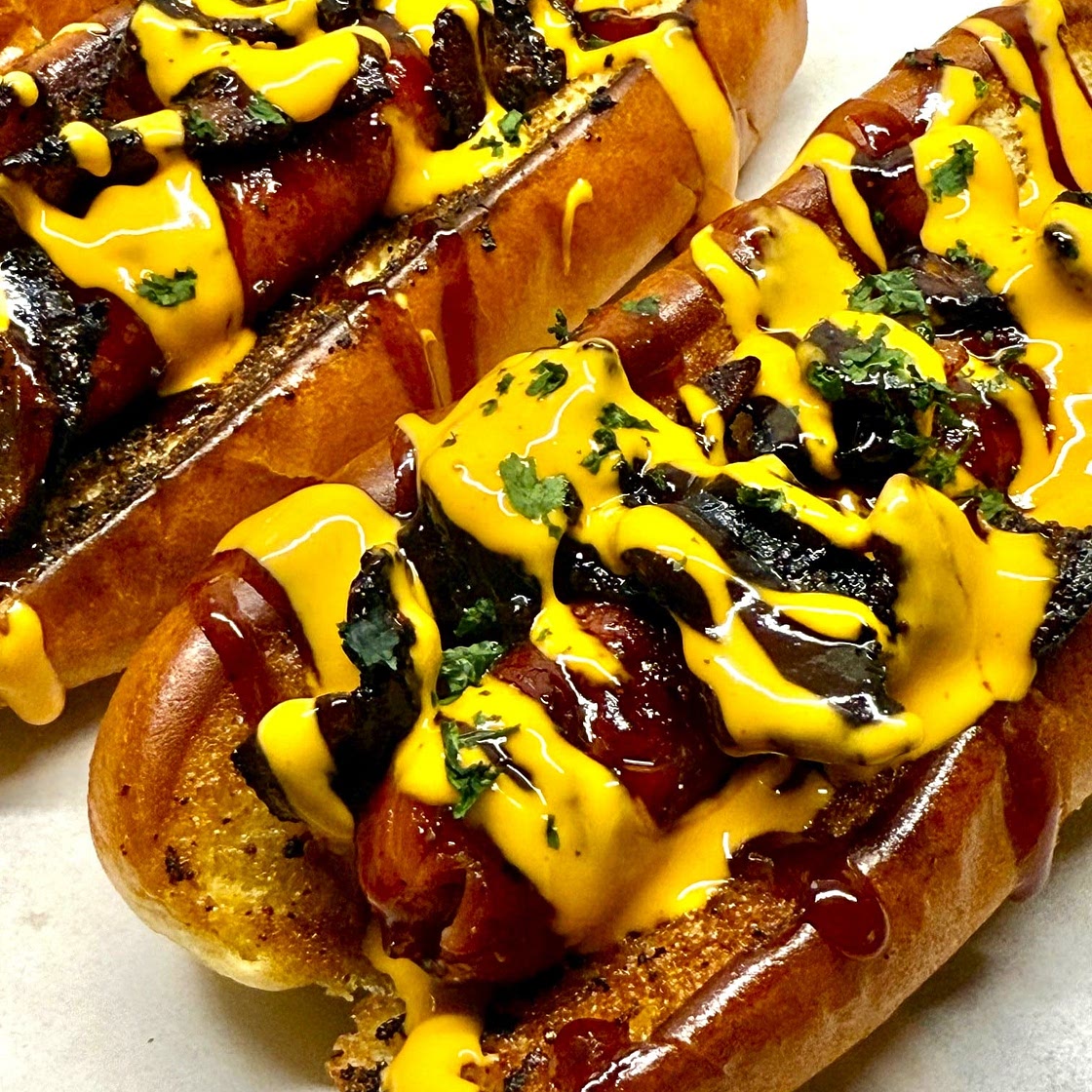 Blackstone BBQ Whiskey Bacon Slotdogs