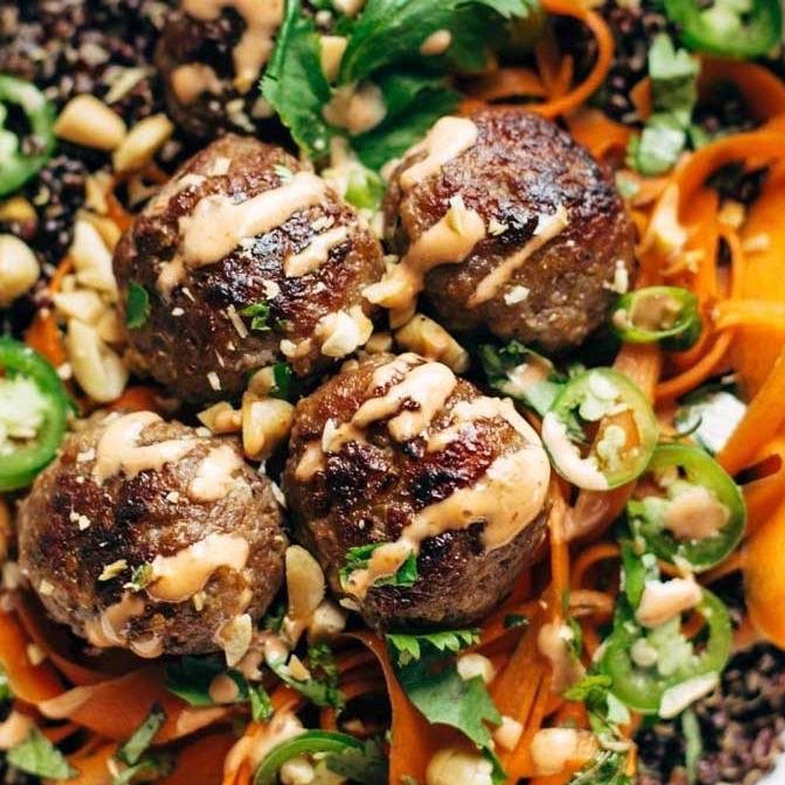Lemongrass Meatball Bowls