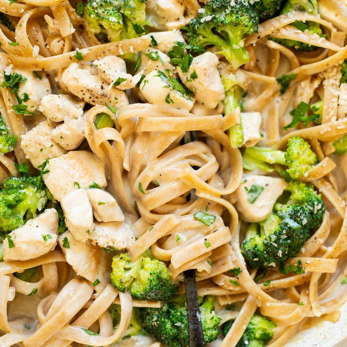 Healthy Chicken Alfredo