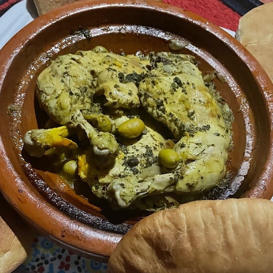 Tajine de poulet aux olives