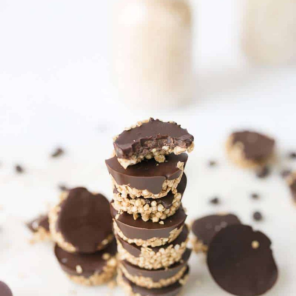 No-Bake SunButter Oat Cups with Puffed Quinoa (Nut-Free + Easy Snack)