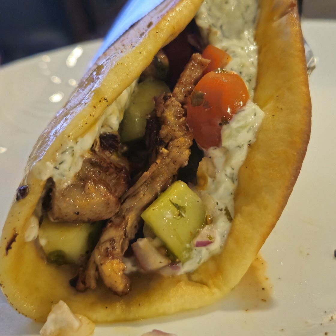 Chicken Gyro with Tzatziki Sauce