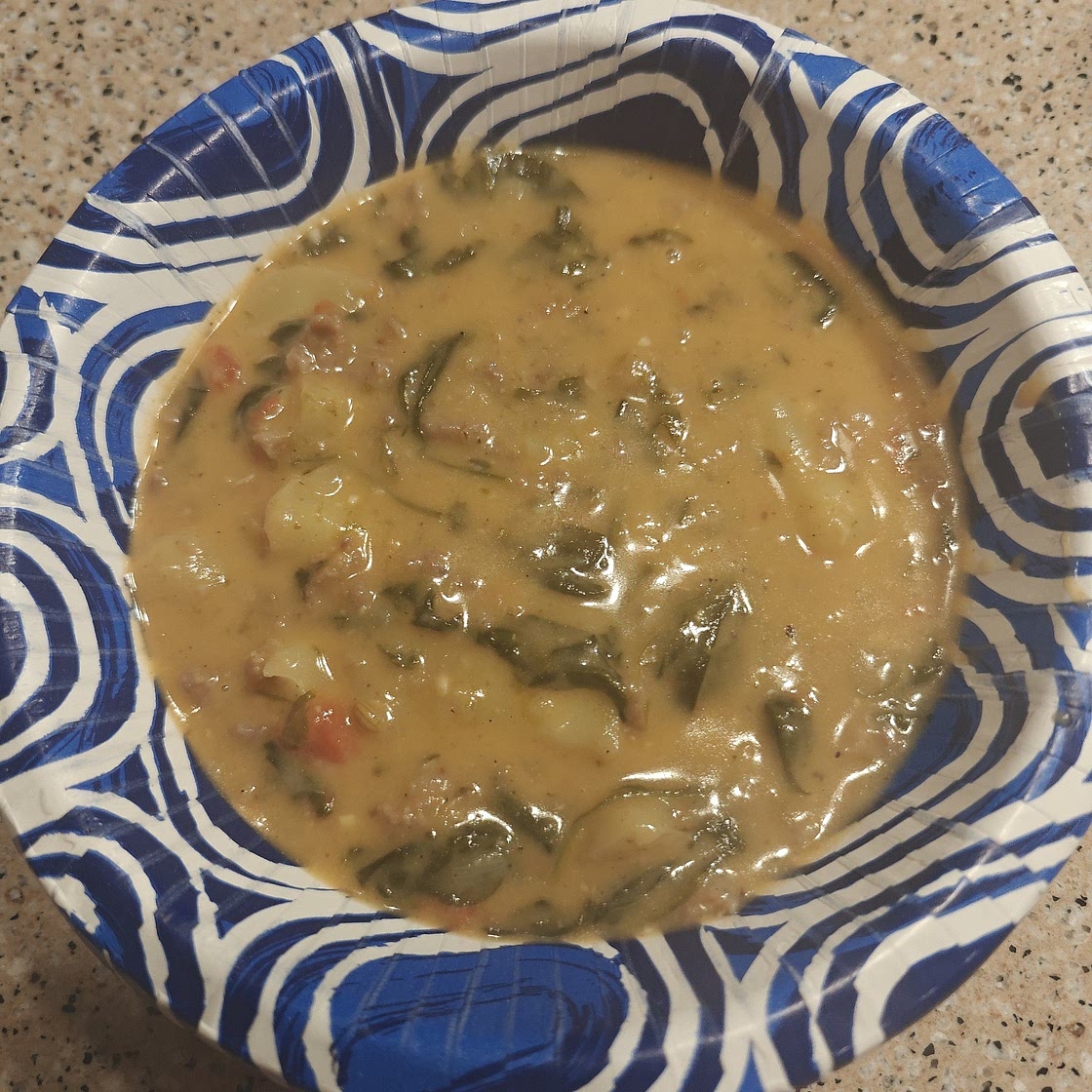 Creamy Potato Soup with Italian Sausage