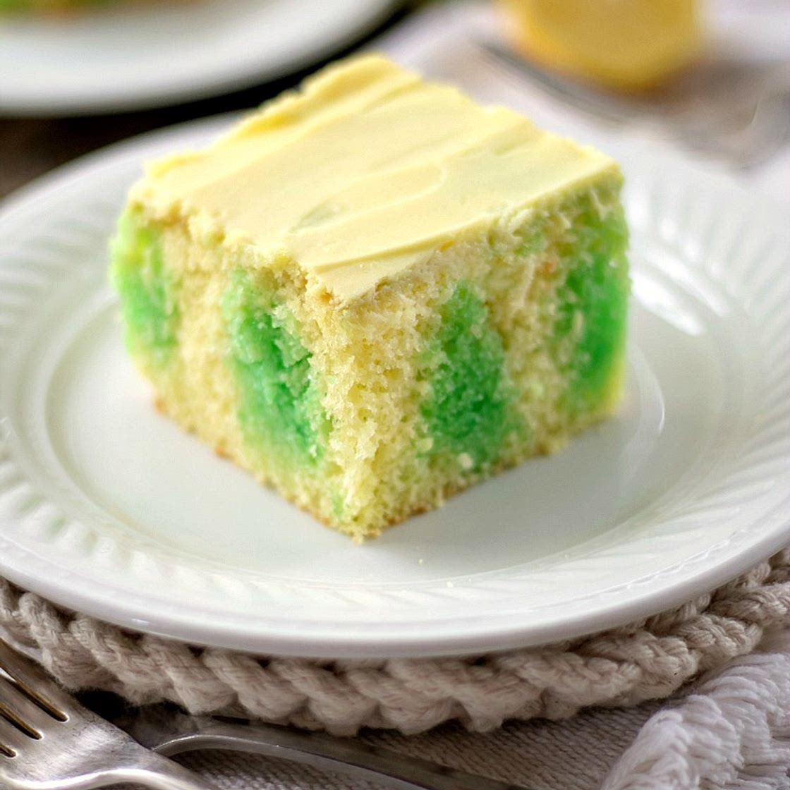 Lemon Lime Poke Cake