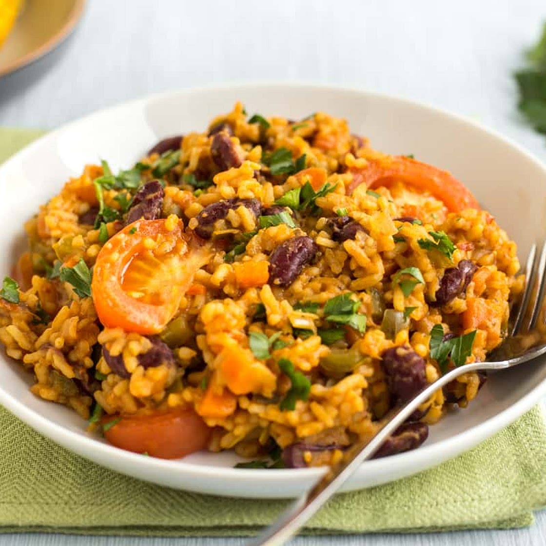 One pot vegan jambalaya