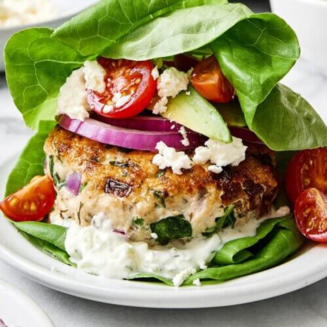 Greek Chicken Burgers